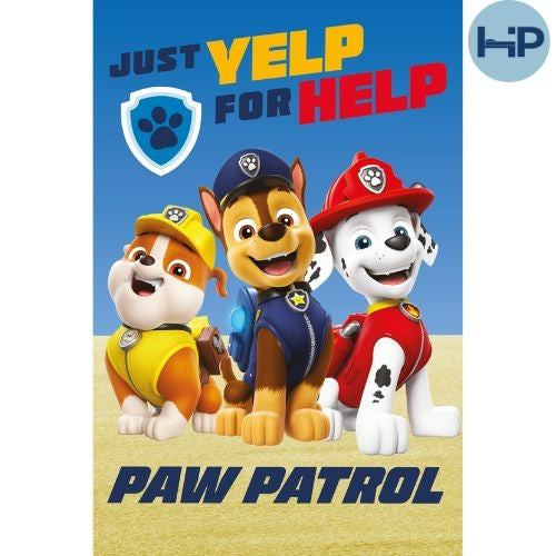 Paw Patrol fleece plaid - 100x150 cm - Just Yelp for Help