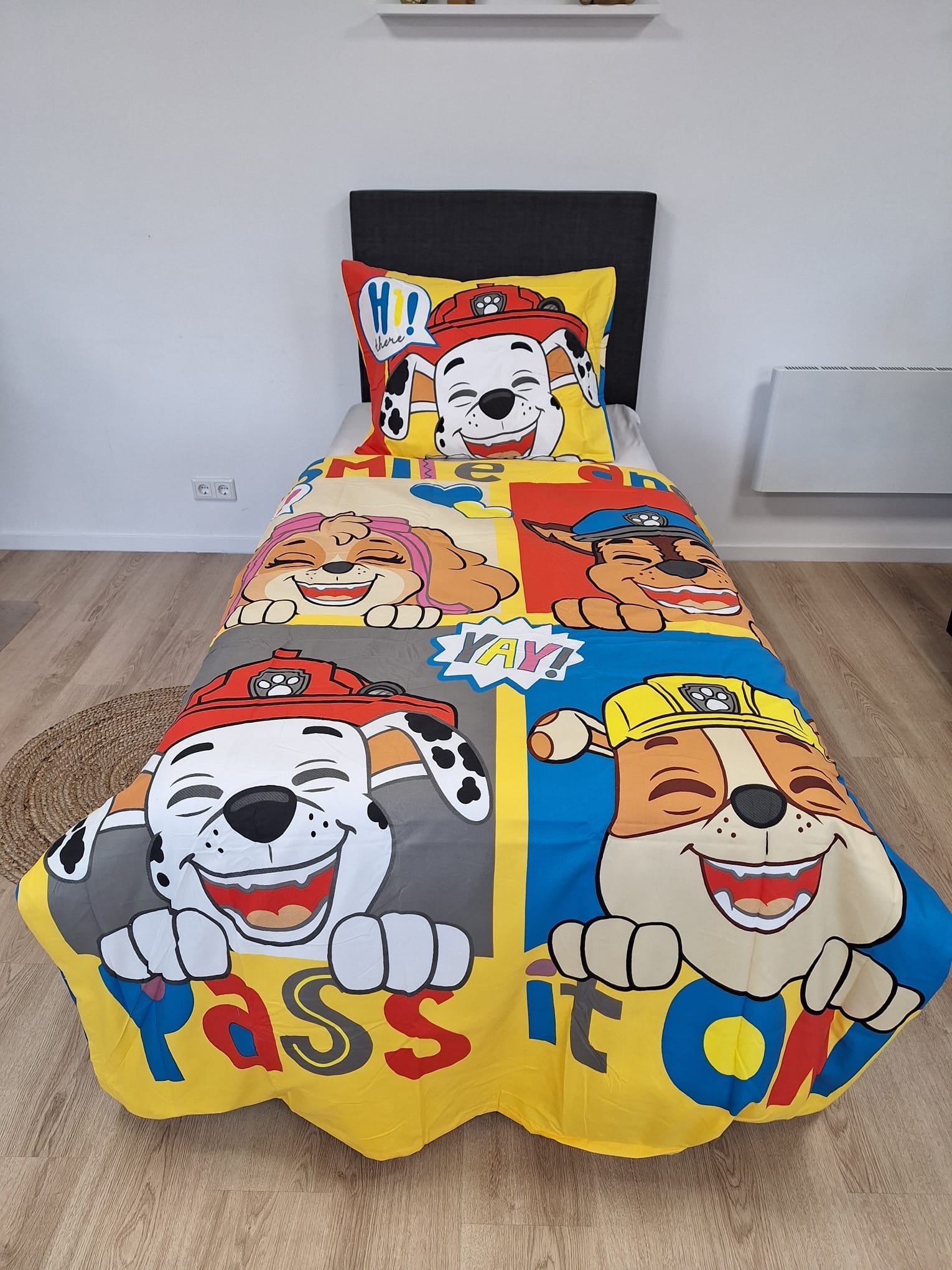 Paw Patrol dekbedovertrek Pass it on - microvezel - 1-persoons (140x200 + 60x70 cm)