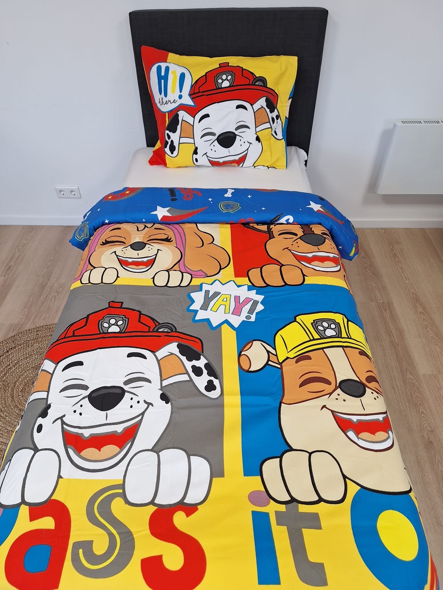 Paw Patrol dekbedovertrek Pass it on - microvezel - 1-persoons (140x200 + 60x70 cm)