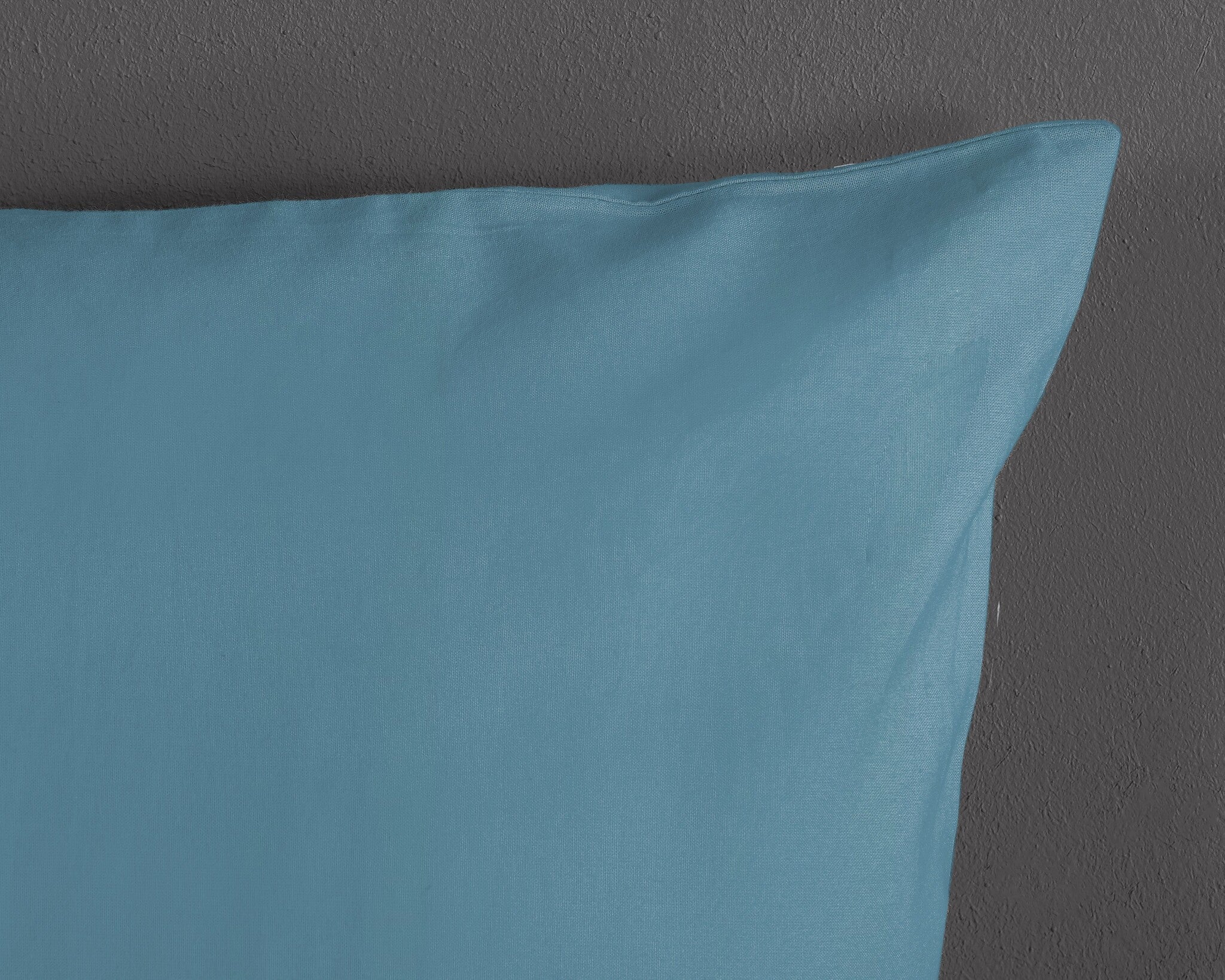 Peuter dekbedovertrek uni Adria Blauw - katoen - juniorbed (120x150 + 60x70 cm)