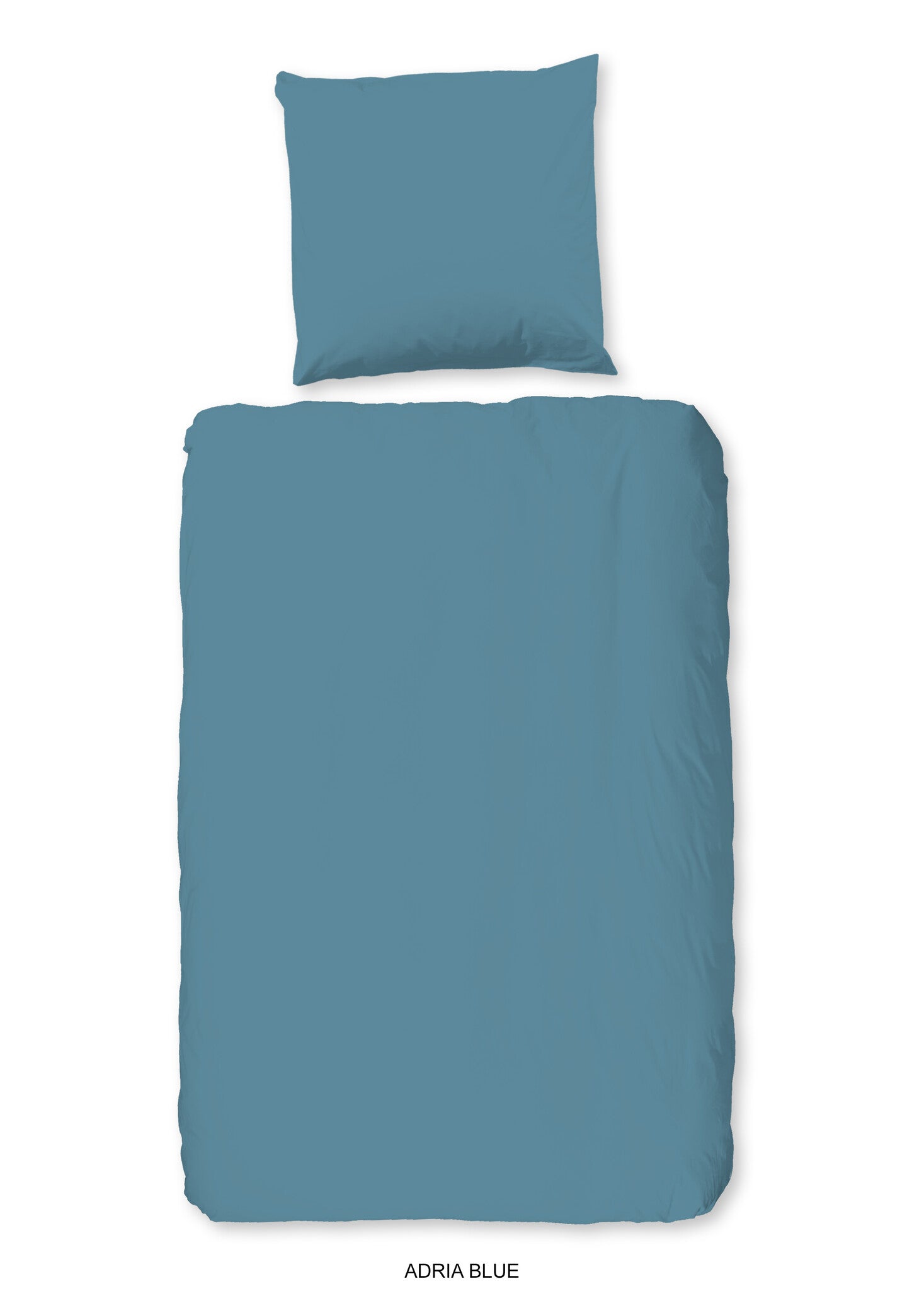 Peuter dekbedovertrek uni Adria Blauw - katoen - juniorbed (120x150 + 60x70 cm)