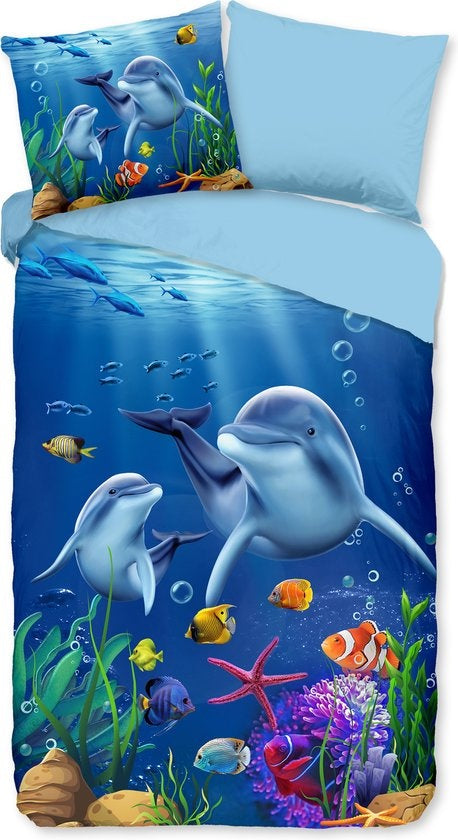 Kinderdekbedovertrek Mare - Microvezel - 1-persoons (140x220 + 60x70 cm)