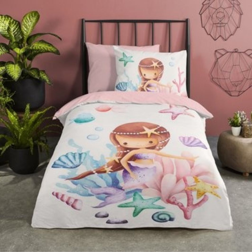 Kinderdekbedovertrek Lucy - Microvezel - 1-persoons (140x220 + 60x70 cm)