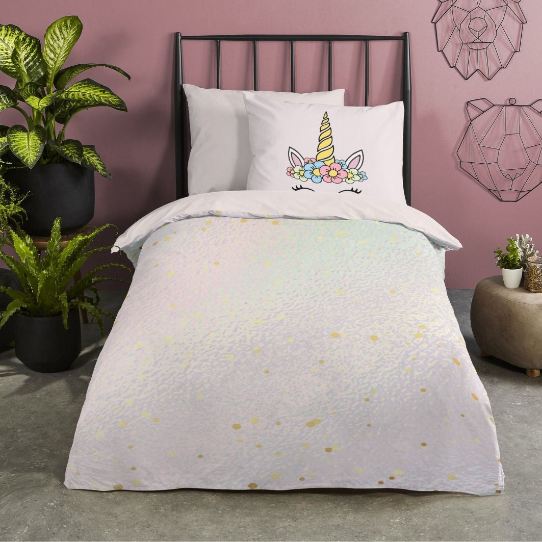 Kinderdekbedovertrek Mandy - Microvezel - 1-persoons (140x220 + 60x70 cm)