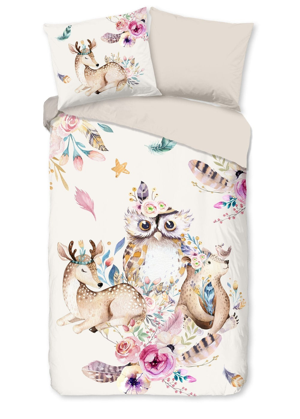 Kinderdekbedovertrek Meandra - Microvezel - 1-persoons (140x220 + 60x70 cm)