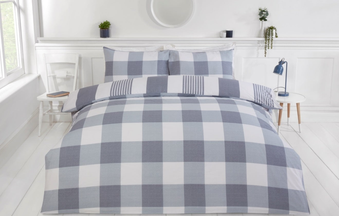 Dekbedovertrek Chambray denim - Polykatoen - Lits-jumeaux (230x220 + 2st 50x75cm)