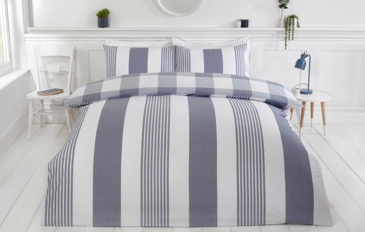Dekbedovertrek Chambray denim - Polykatoen - Lits-jumeaux (230x220 + 2st 50x75cm)