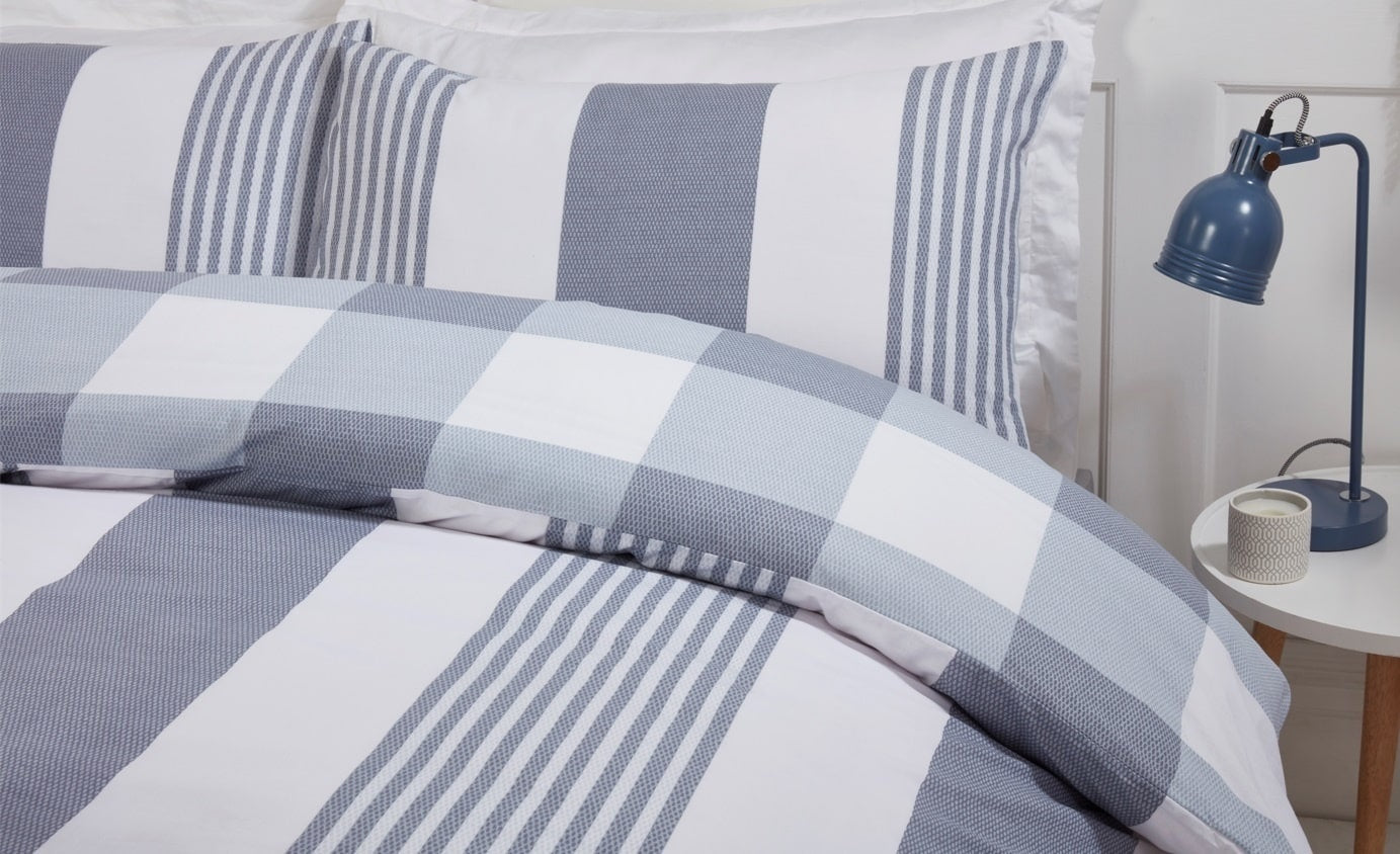 Dekbedovertrek Chambray denim - Polykatoen - Lits-jumeaux (230x220 + 2st 50x75cm)