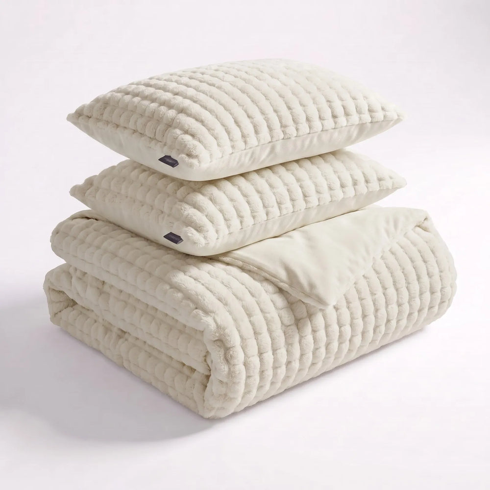 Teddy fleece dekbedovertrek
