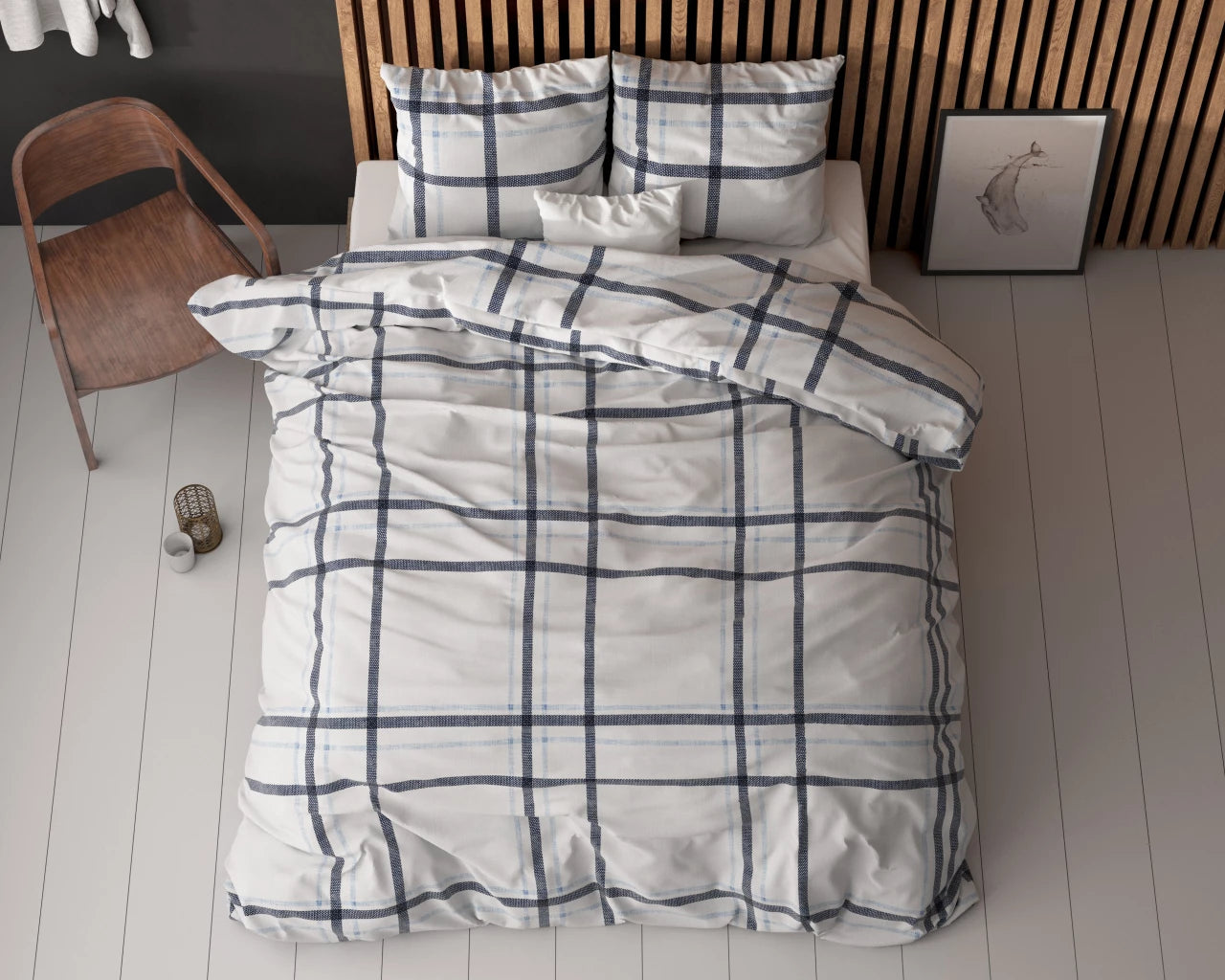 Sleeptime dekbedovertrek Simply Amazing - Wit - Polykatoen - 1-persoons (140x220 + 60x70cm)