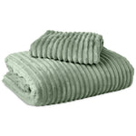 Teddy dekbedovertrek onderkant microvezel - Rib fleece - groen