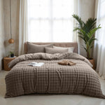 Fleece dekbedovertrek Pom Pom - Taupe