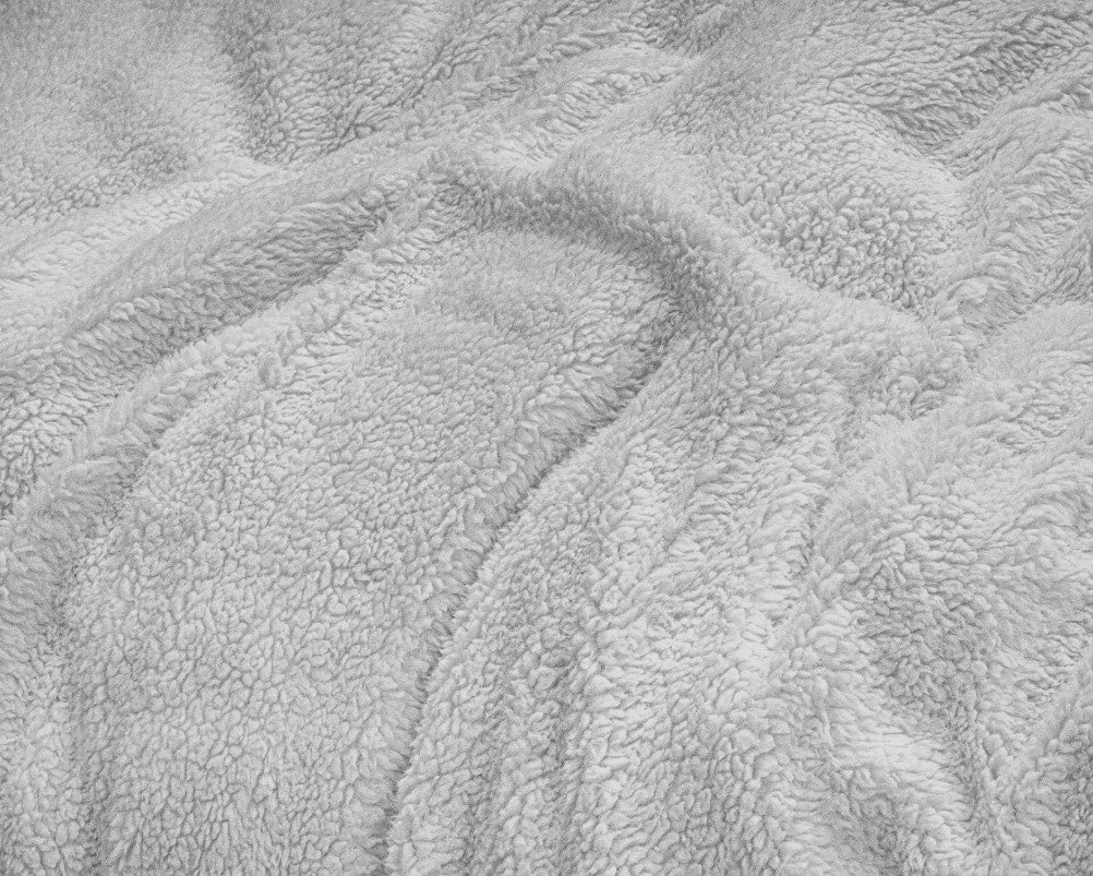 Teddy dekbedovertrek onderkant microvezel - grijs