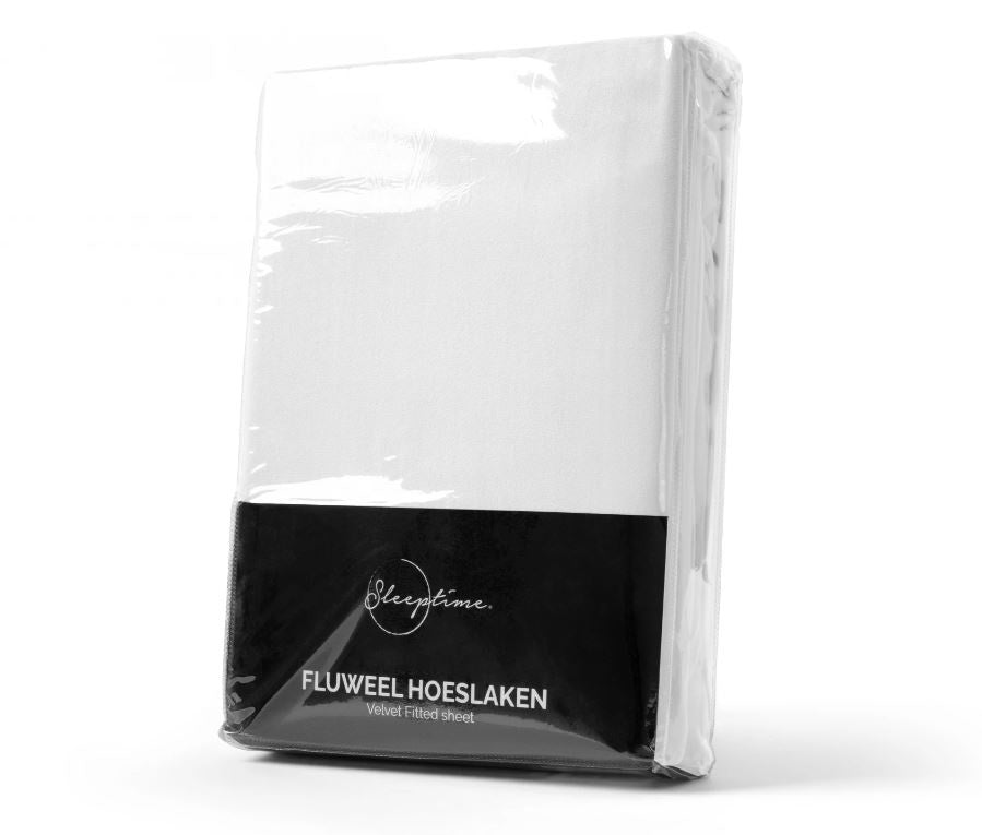 Velvet hoeslaken - 160x200 cm