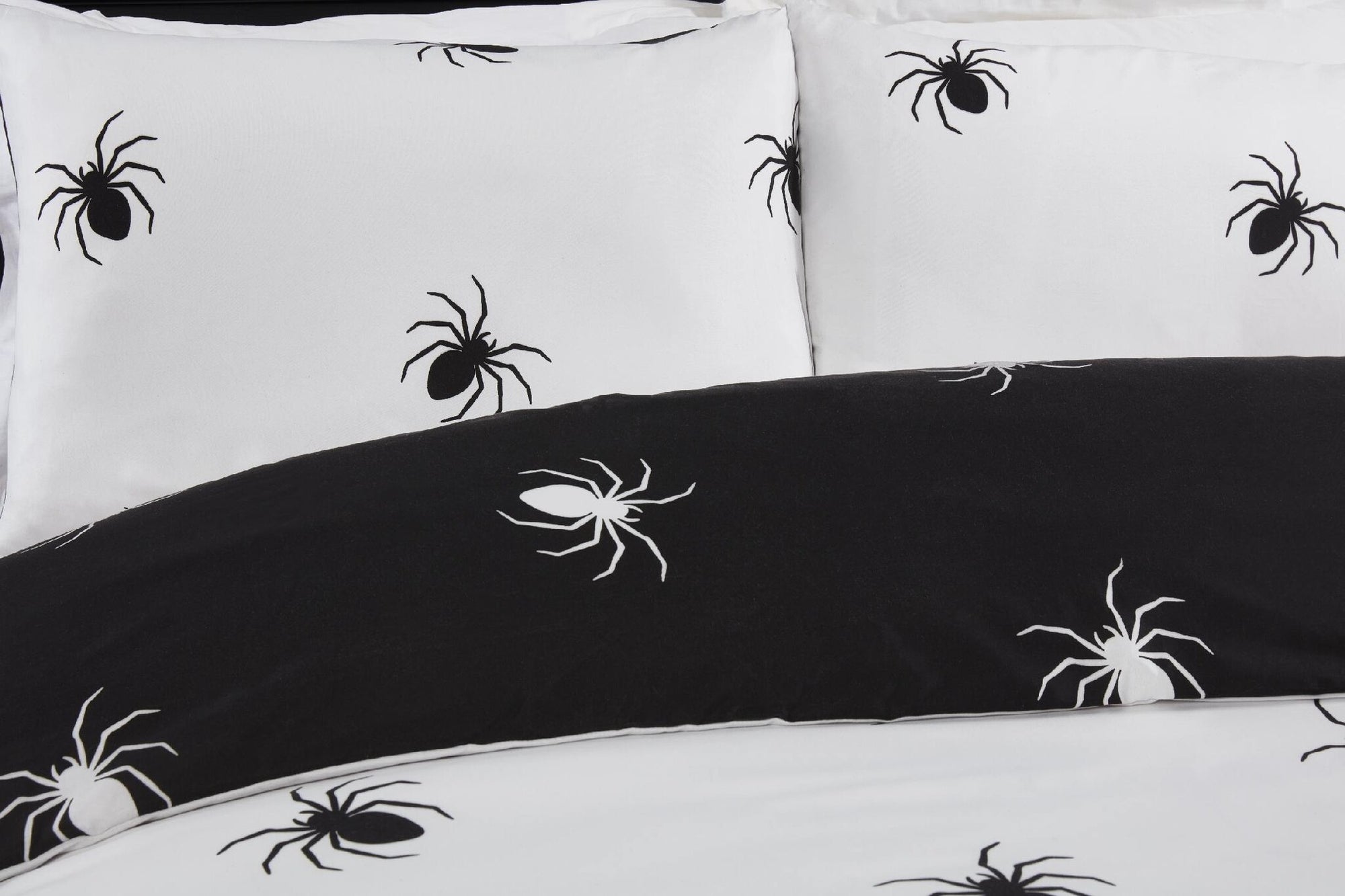 Microvezel dekbedovertrek Black spider