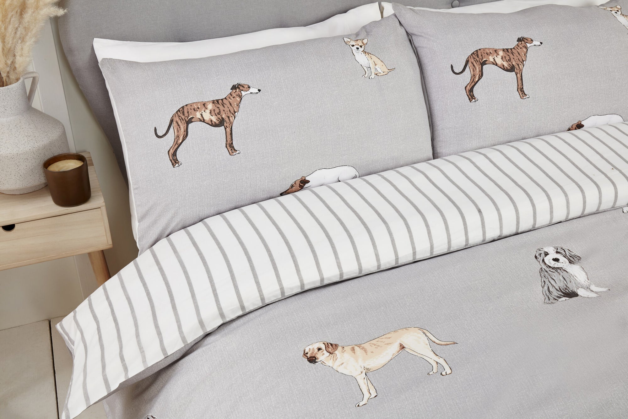 So Soft dekbedovertrek Paws & Tails - hondjes - Microvezel