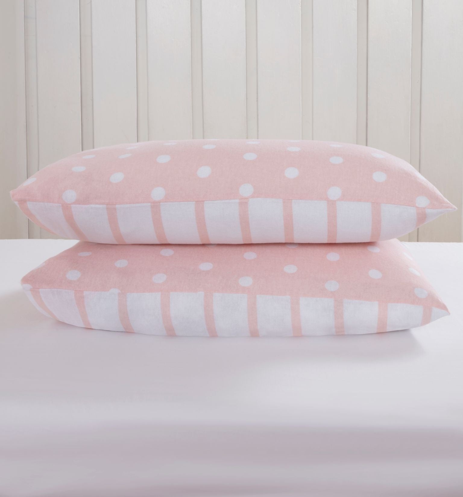So Soft dekbedovertrek Spots & Stripes - Blush - Microvezel