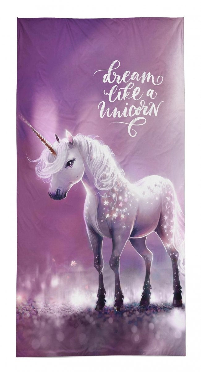 Strandlaken Dream like a unicorn - handdoek 70x140 cm
