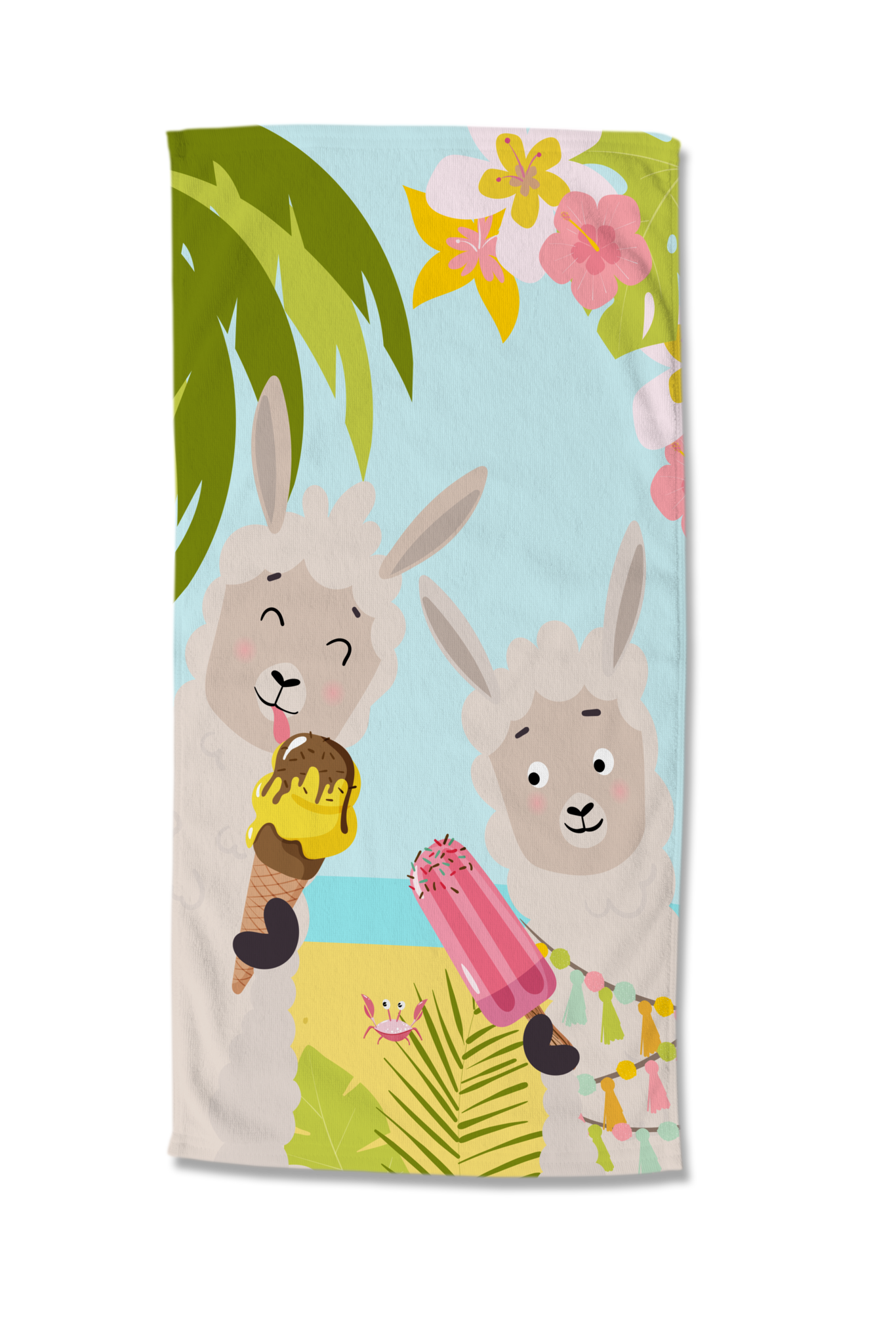 Strandlaken happy Lamas