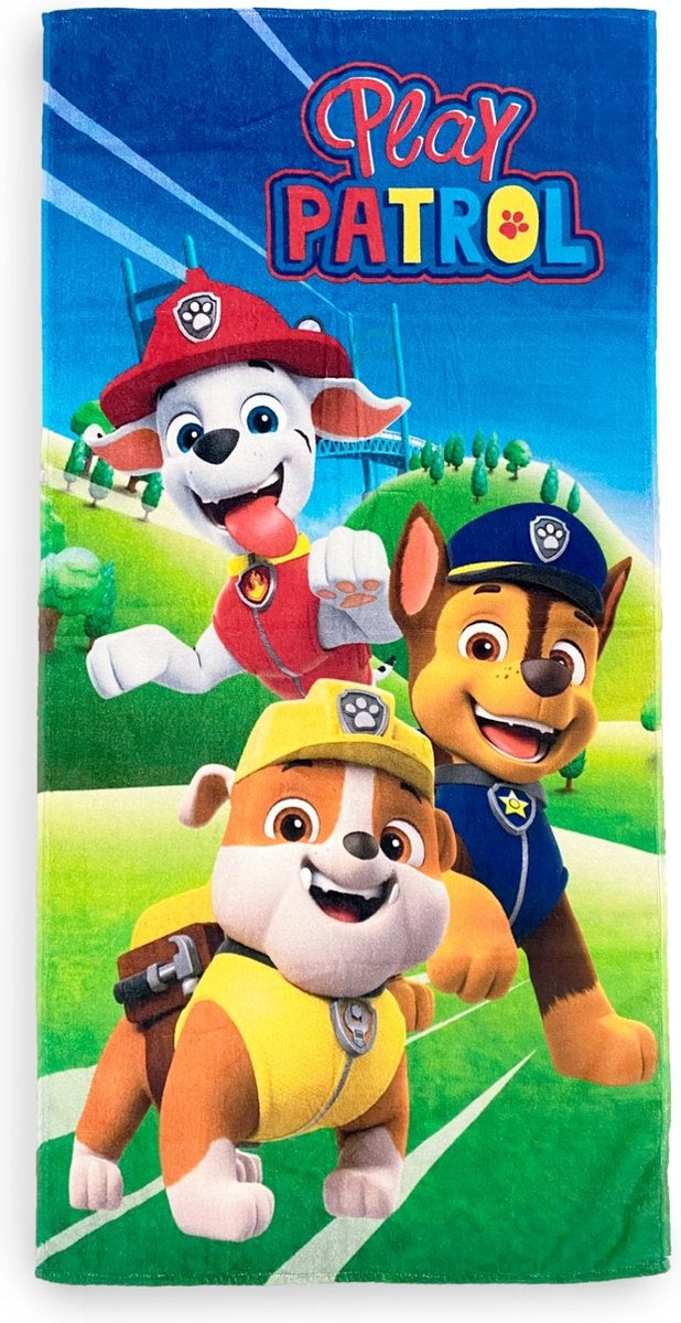 Paw Patrol strandlaken Play Patrol - katoen - handdoek 70x140 cm