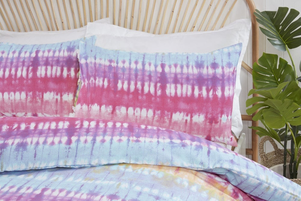 Polykatoen dekbedovertrek Tie Dye - 1-persoons (135x200 + 50x75cm)