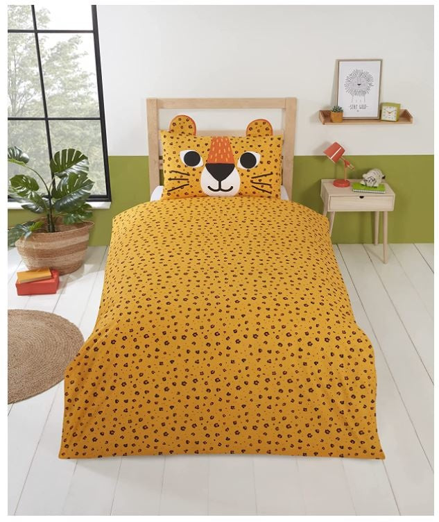 Peuter dekbedovertrek Wild cat - polykatoen - 120x150 cm