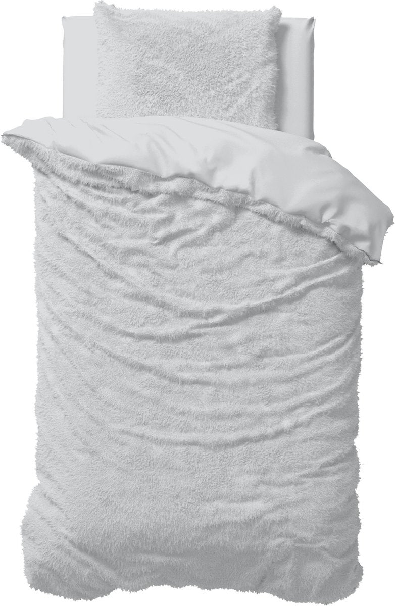 Teddy dekbedovertrek onderkant microvezel - grijs
