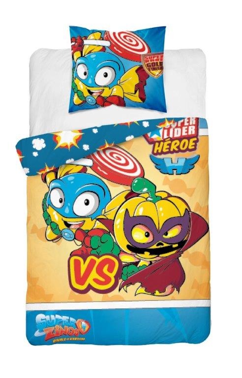 Super Zings dekbedovertrek Super Slider - katoen - 1-persoons (140x200 + 70x80 cm)