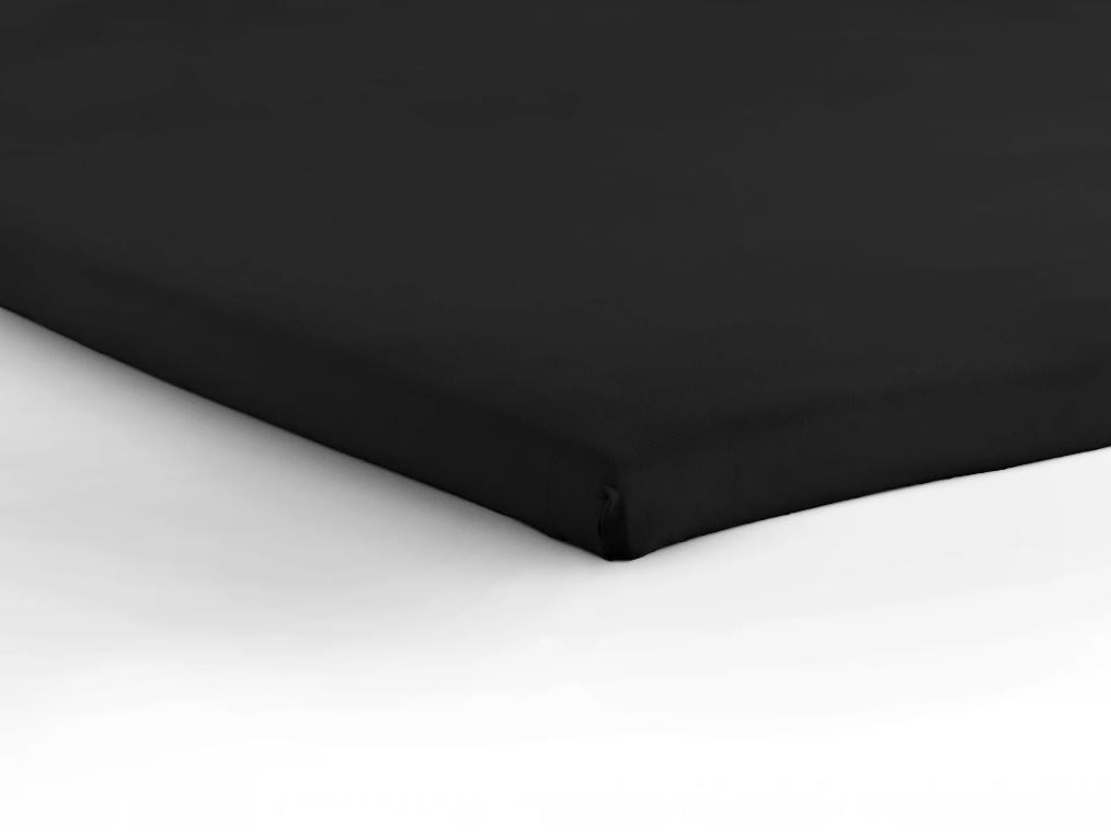Topper hoeslaken - jersey - zwart