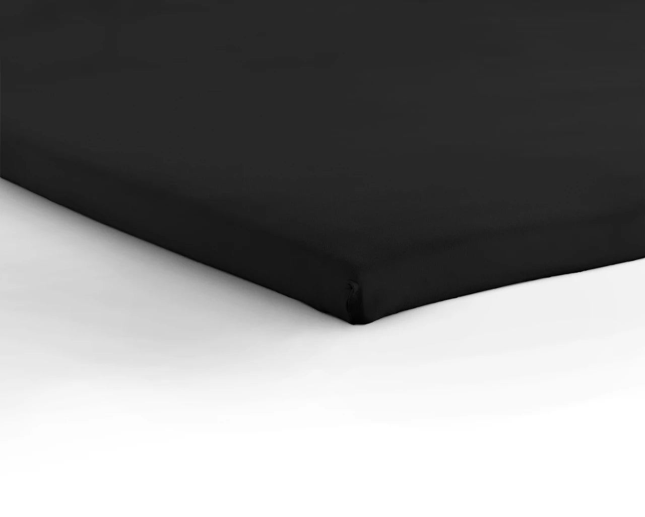 Topper hoeslaken - jersey - 70/80x200 cm - zwart
