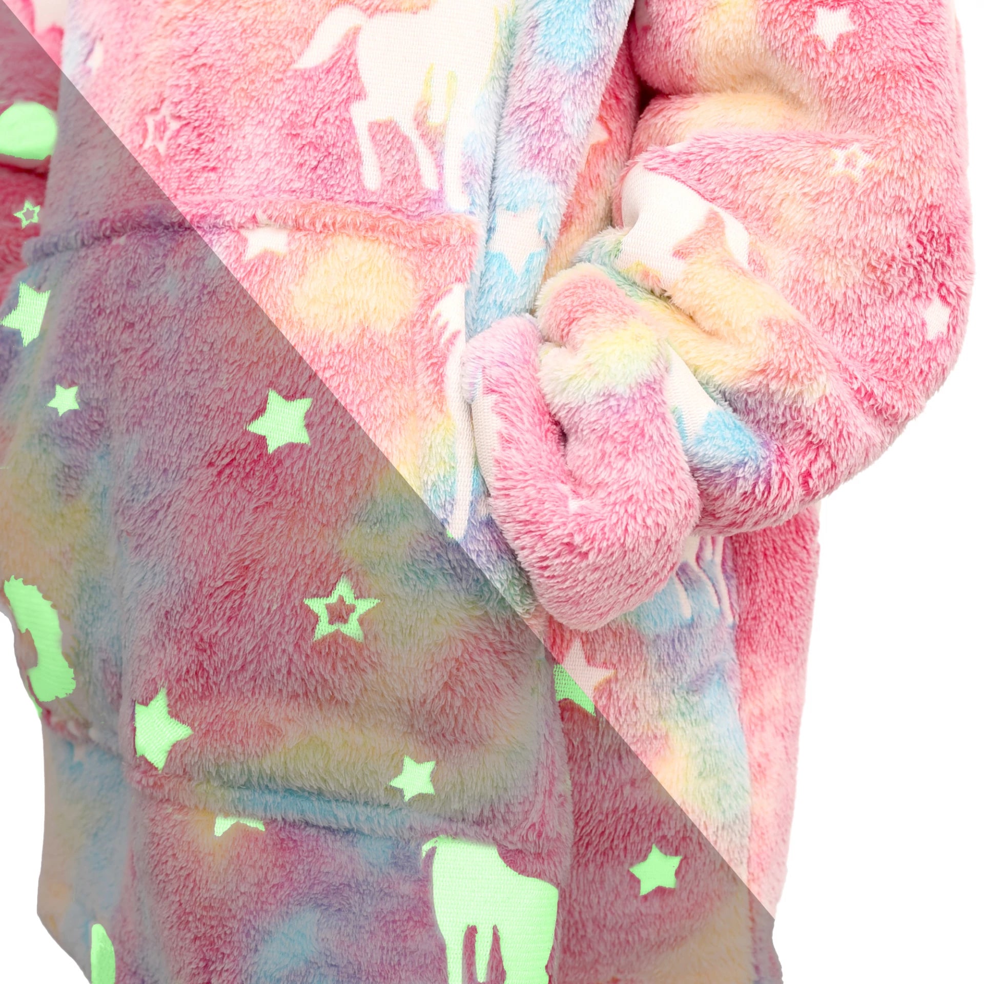 Kinder hoodie unicorn - Glow in the dark - 2-6 jaar
