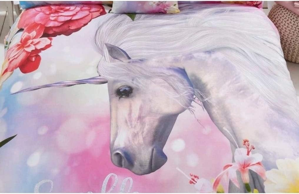Kinder dekbedovertrek Sparkle & Shine Unicorn - polykatoen