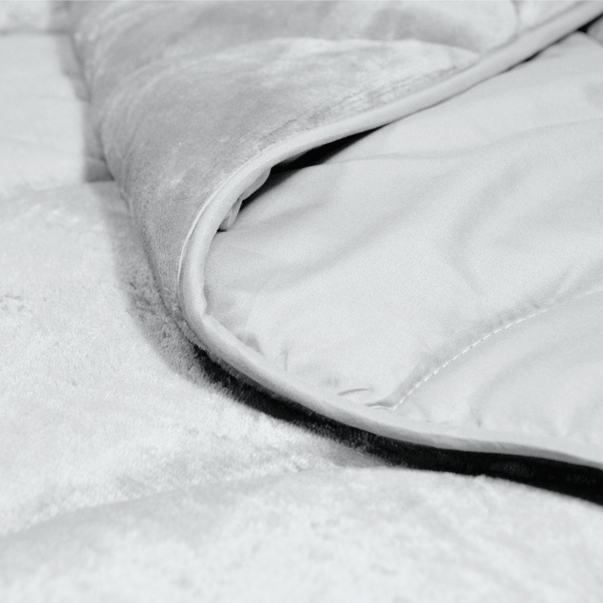 Dekbed Zonder Overtrek - Stone Grey - Velvet