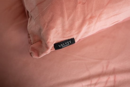 Kussensloop (Per 2 st) - Velvet - Oud roze