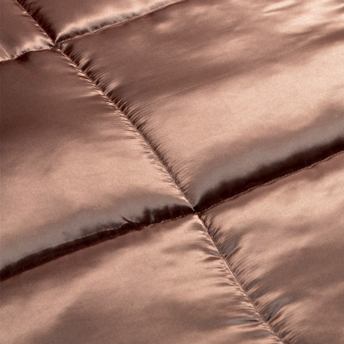 Easy dekbed en overtrek in 1 - Glans satijn - 250 gsm - Brown