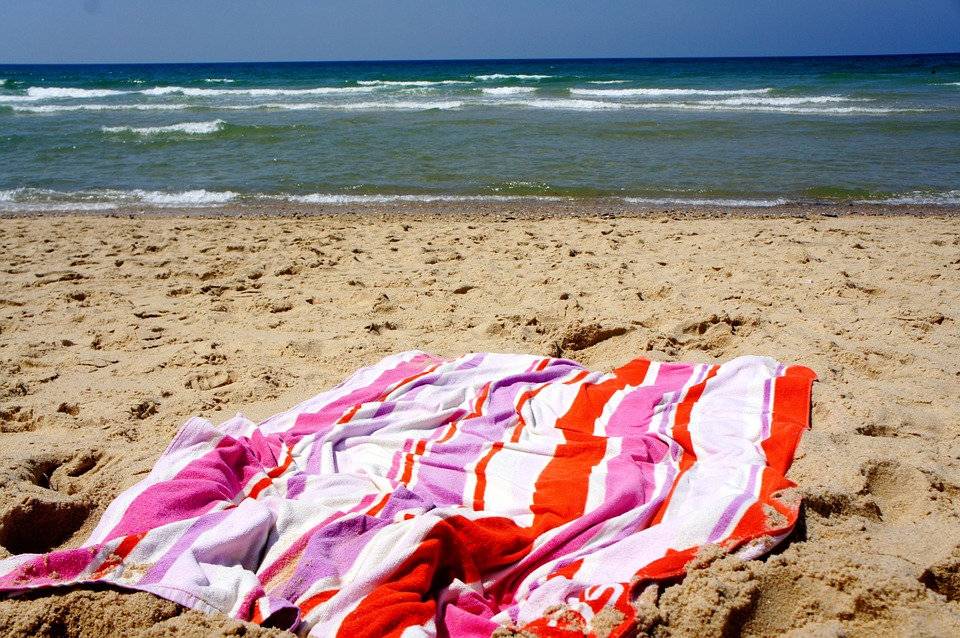 In stijl het strand op