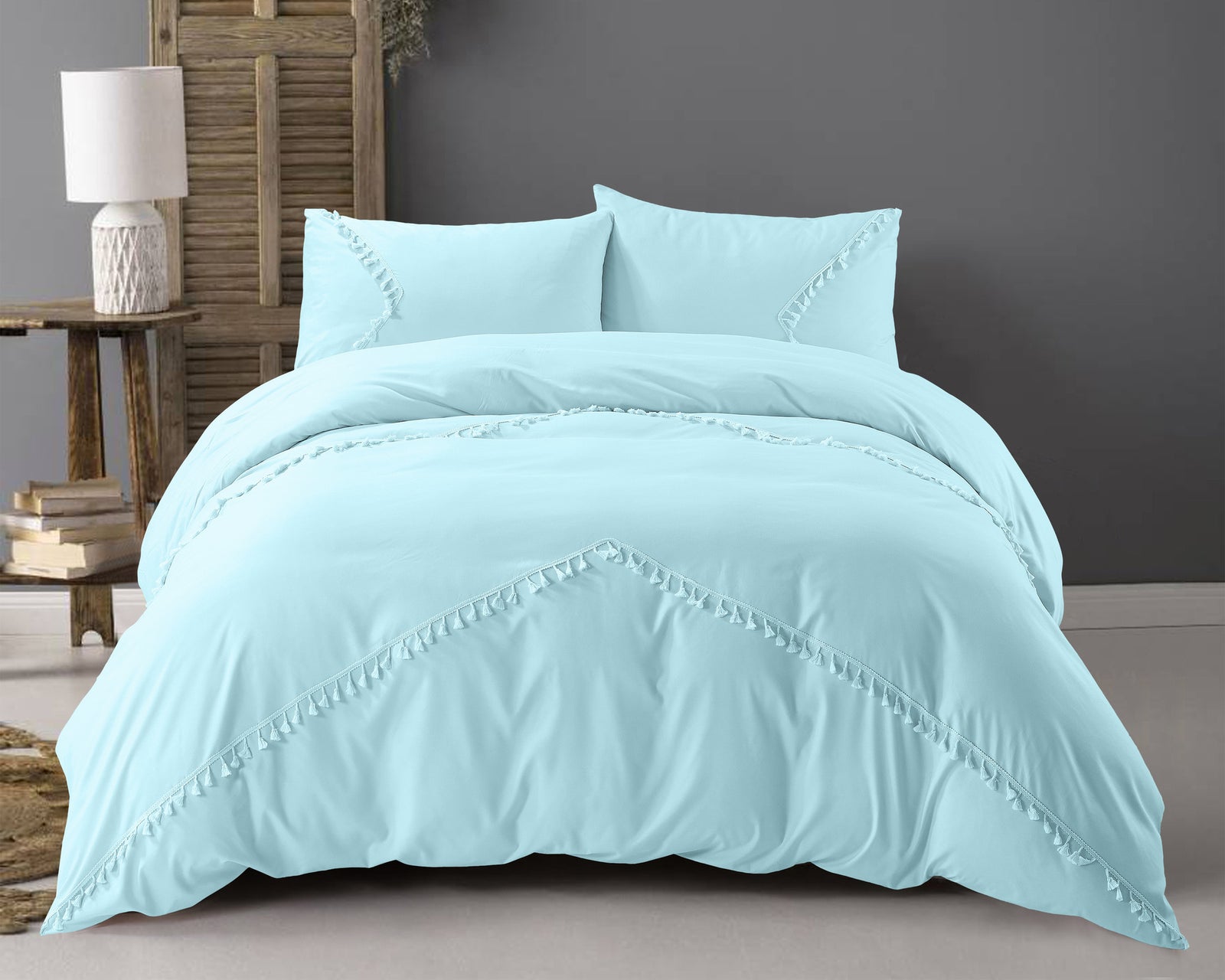 Dekbedovertrek turquoise - aqua blauw
