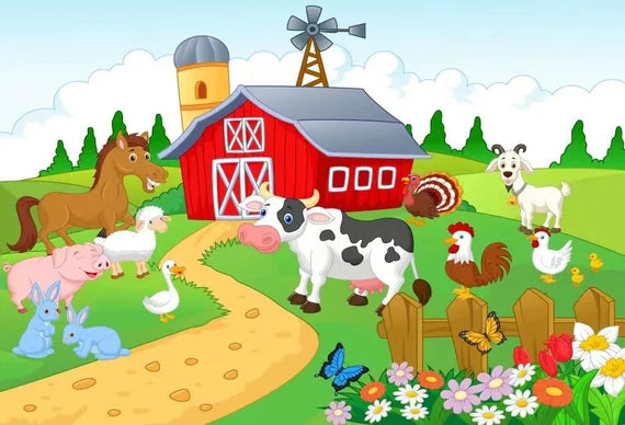 Dekbedovertrek boerderijdieren / schapen
