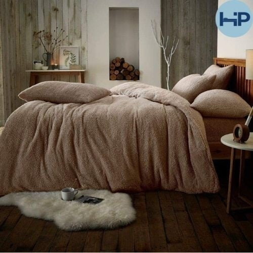 Teddy fleece dekbedovertrek 1 persoons