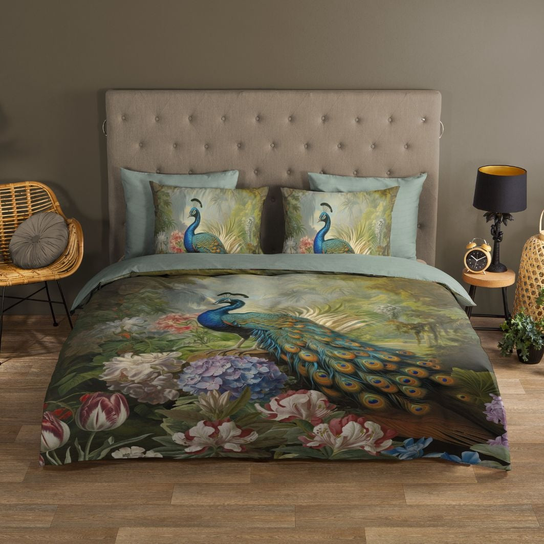 Dekbedovertrek pauw