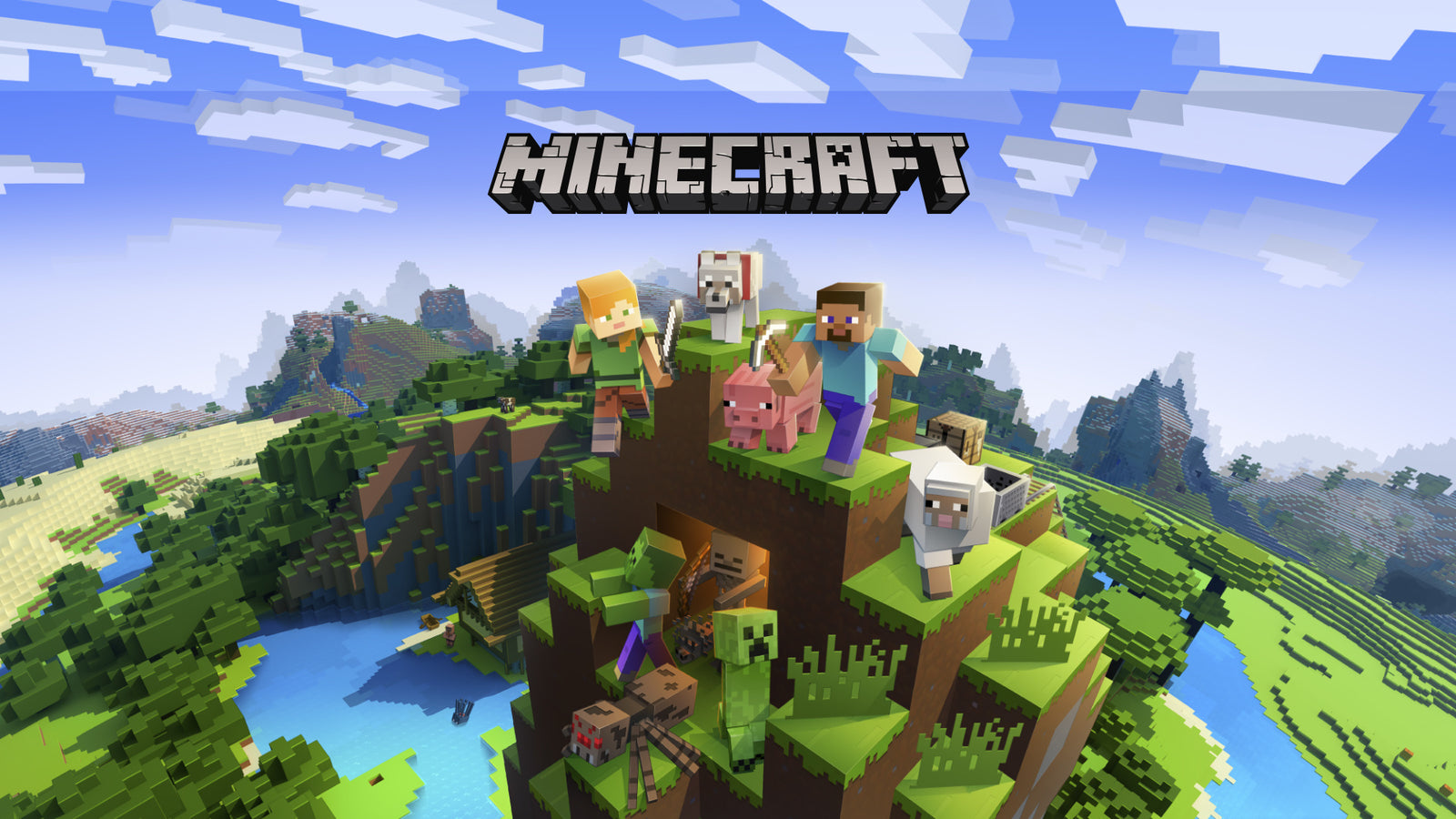Dekbedovertrek Minecraft