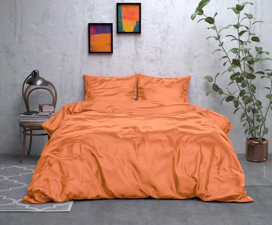 Oranje dekbedovertrek