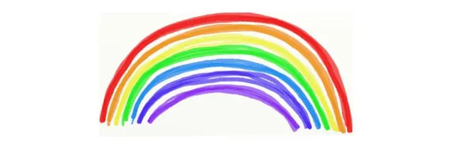 Dekbedovertrek regenboog