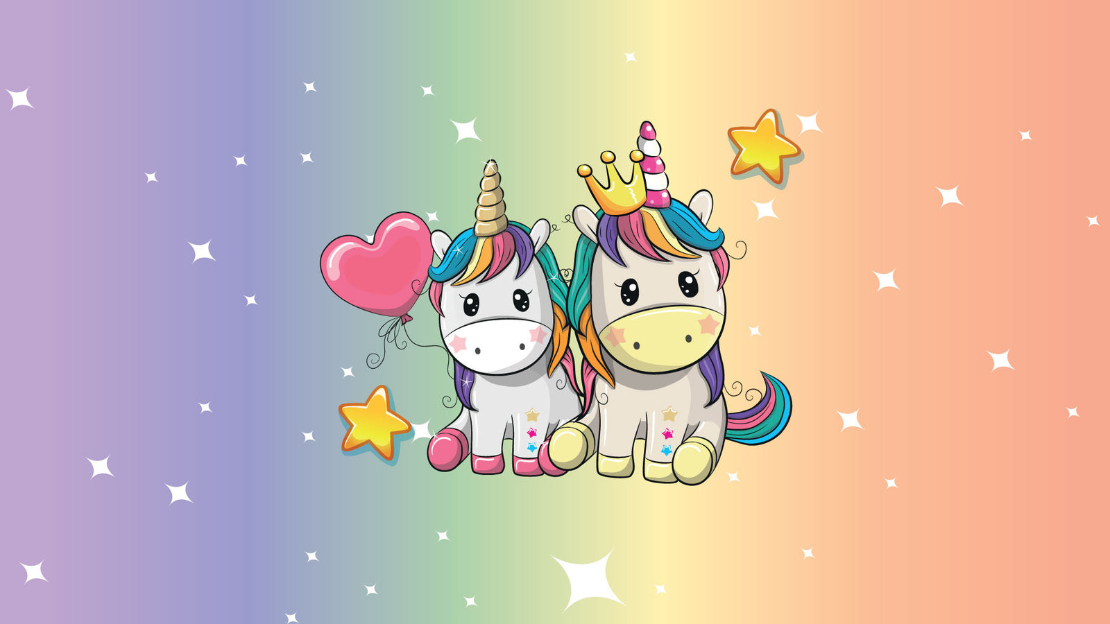 Unicorn / eenhoorn dekbedovertrek