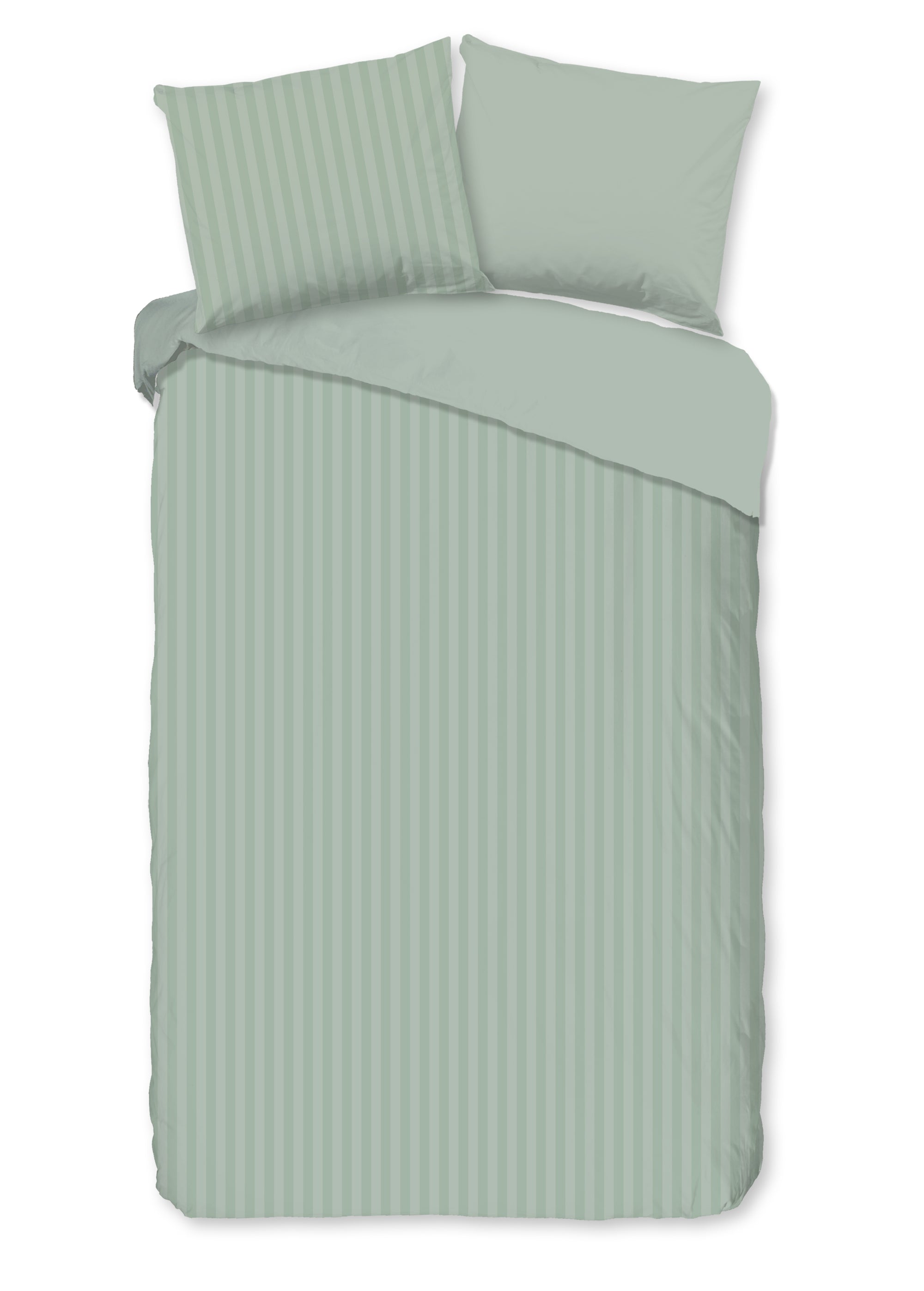 Descanso dekbedovertrek Hotel Sevilla - Light Sage - Katoensatijn