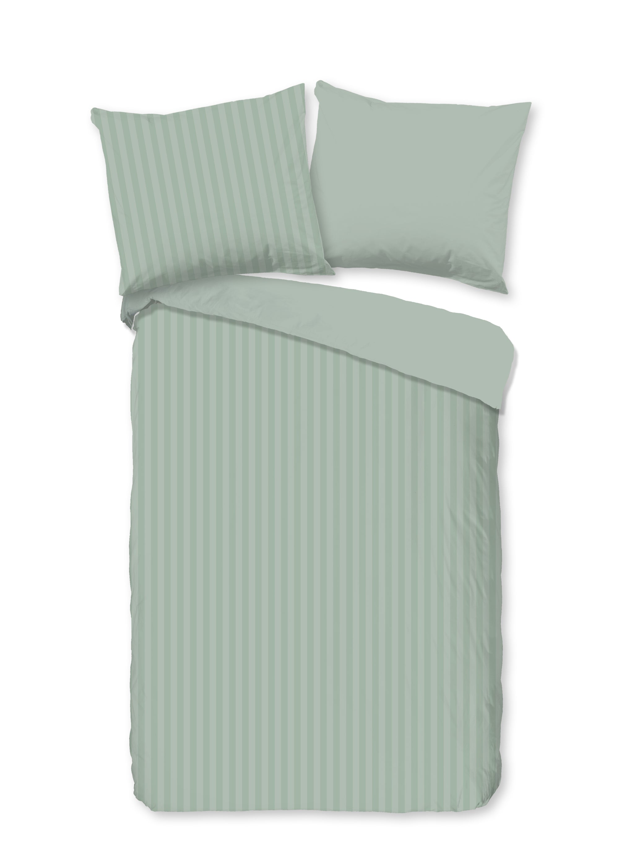 Descanso ledikant dekbedovertrek Hotel Sevilla - Light Sage - katoen - 100x135 + 40x60 cm