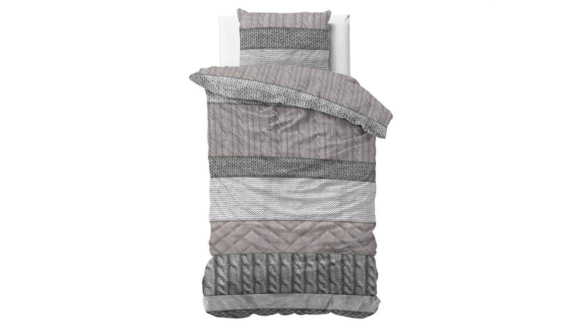 Dreamhouse dekbedovertrek Elin - taupe - Flanel