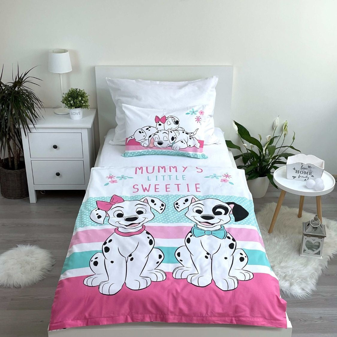 101 Dalmatiërs ledikant dekbedovertrek Mummy's little sweetie - katoen - 100x135 + 40x60cm