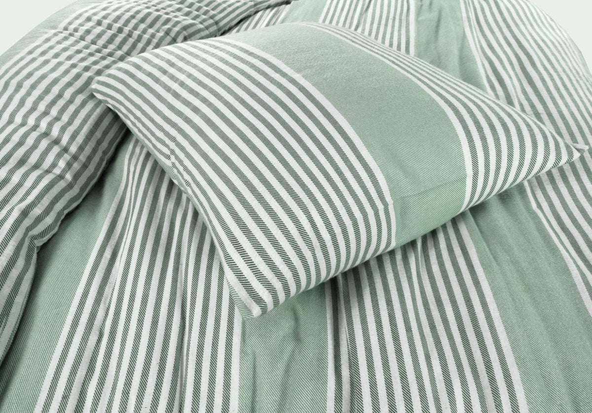 Day Dream dekbedovertrek Davos groen - Flanel