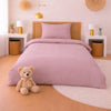 Decoware dekbedovertrek uni - roze - katoen - peuterbed